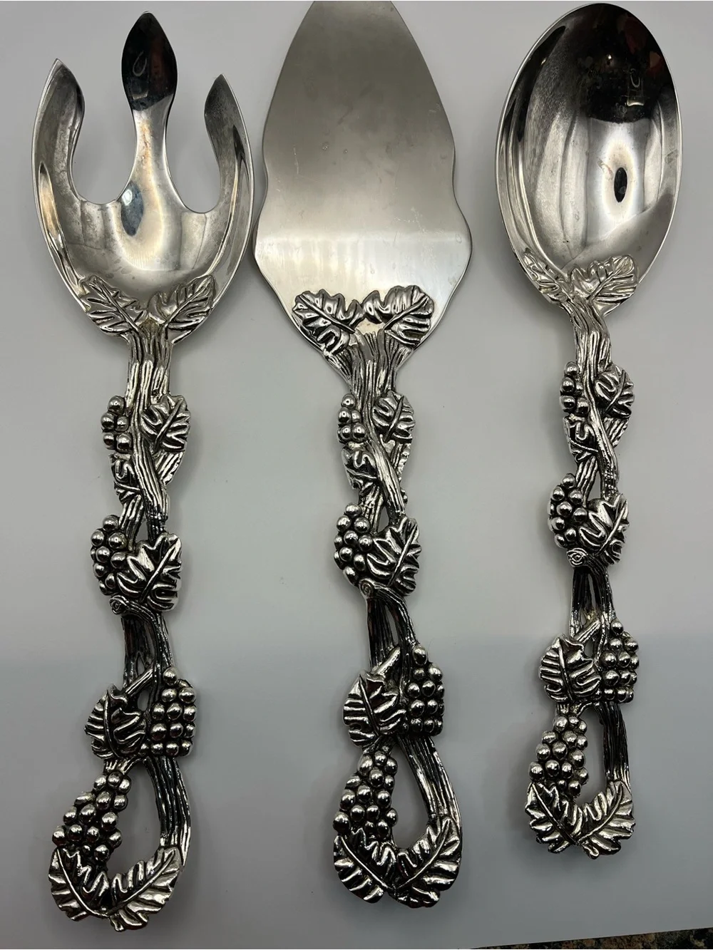 Godinger Silverplate Grape Vine 3-Piece Serving Set